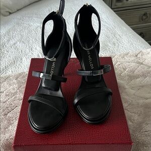 Tamara Mellon Black Strappy Heels